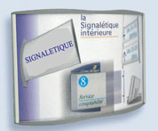 lames galb&eacute;es de signal&eacute;tique