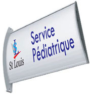 lame galb&eacute;e en drapeau