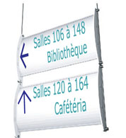 lame galb&eacute;e suspendue